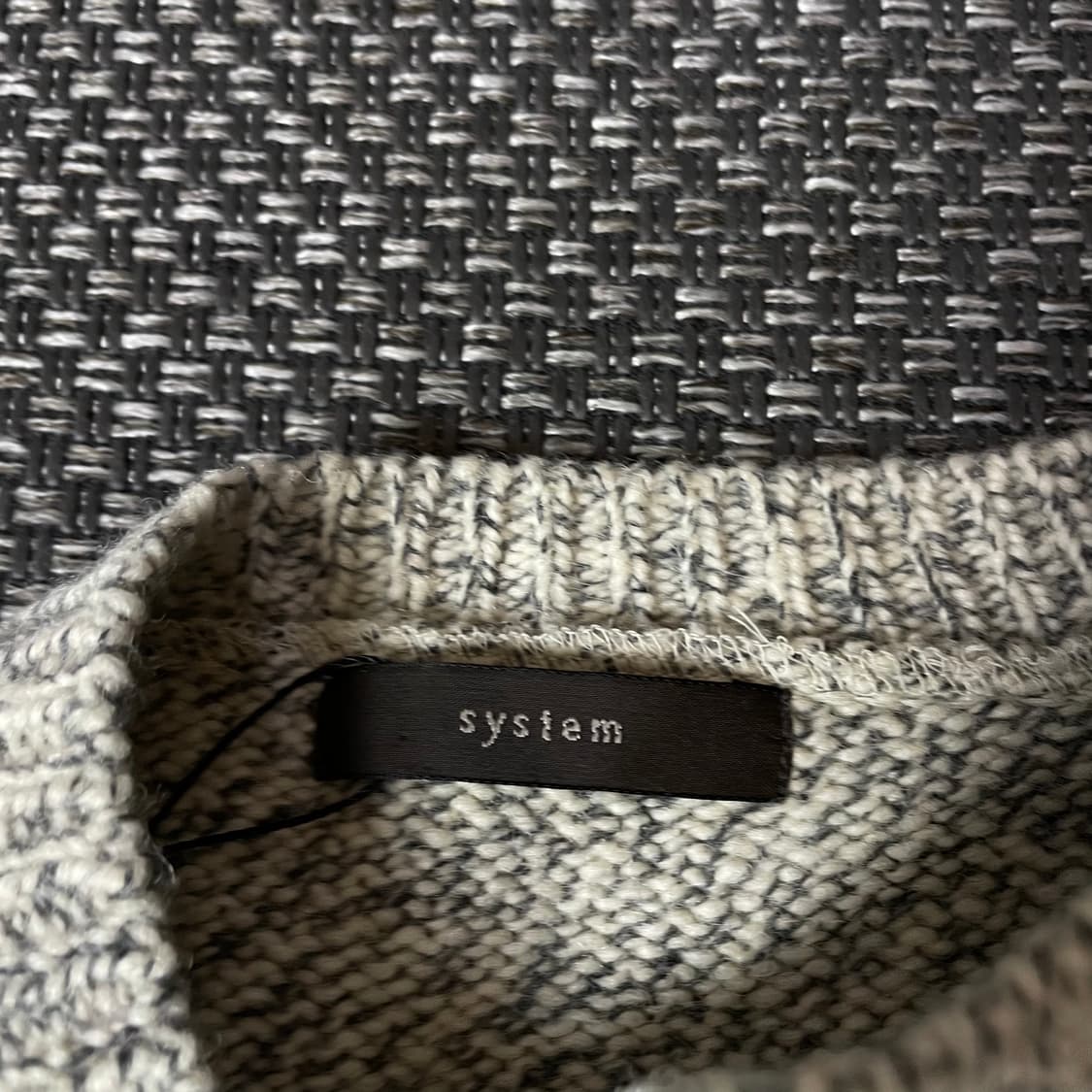 시스템 멜란지 히든버튼 긴팔 가디건 90  상품이미지4