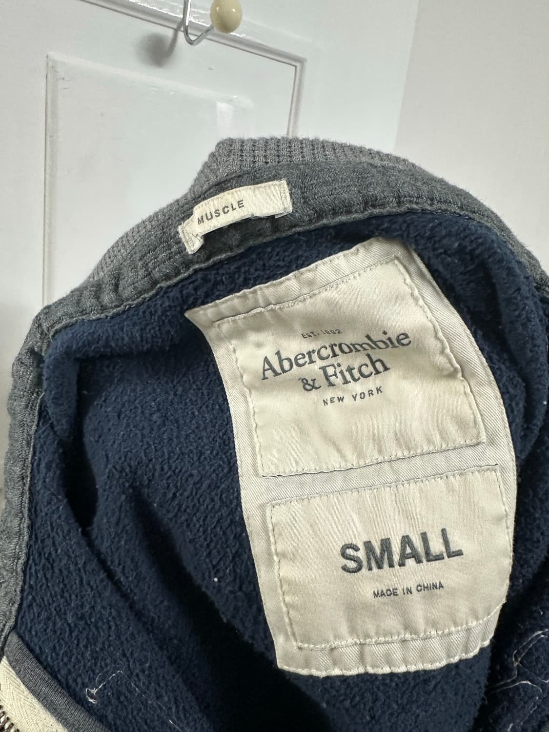 아베크롬비 로고 후드집업 상품이미지3