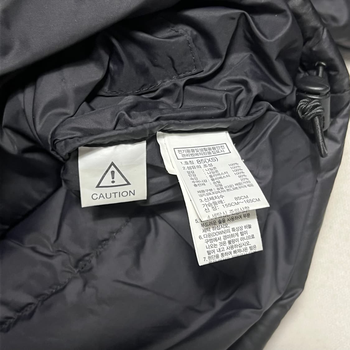 XS 노스페이스 에코 눕시 다운 블랙 패딩 상품이미지5