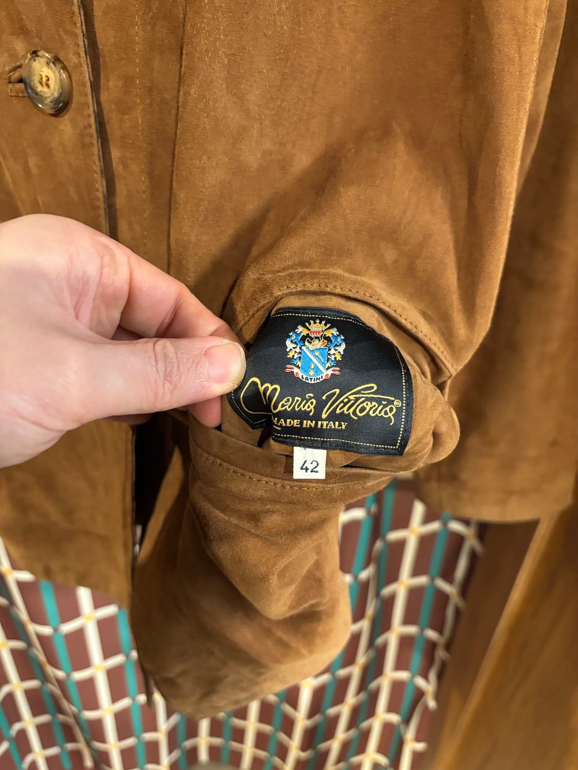 브라운 양면 스웨이드 가죽 레오파드 자켓 상품이미지4