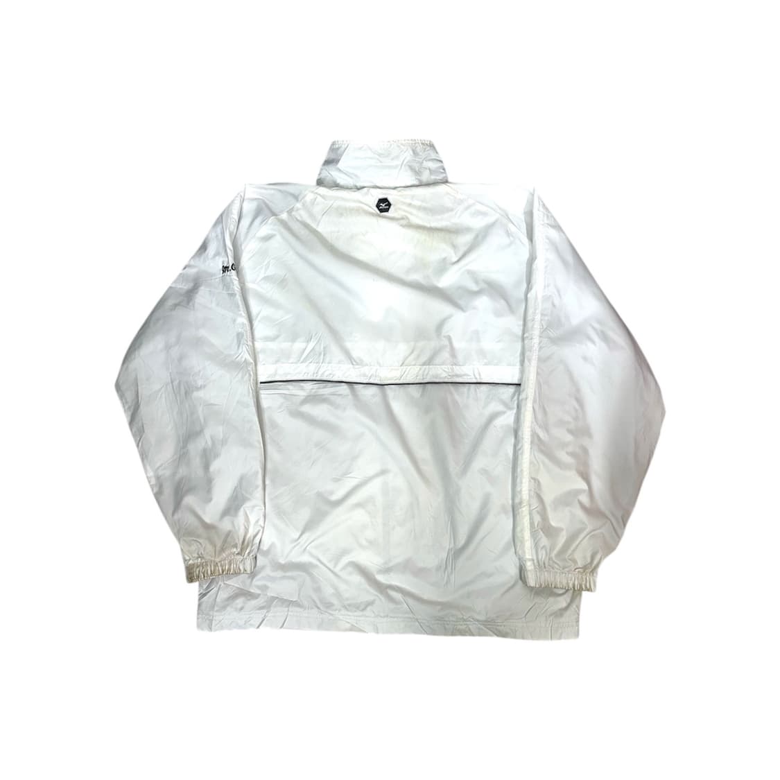 미즈노 화이트 오버핏 올드스쿨 바람막이 트랙 자켓 M 상품이미지6