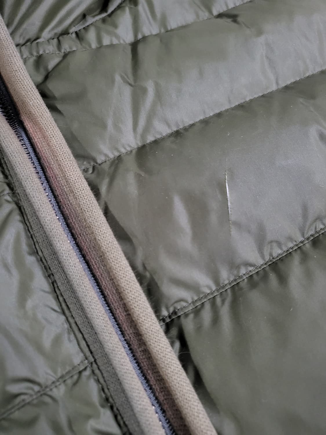 카키 구스다운 패딩  상품이미지9