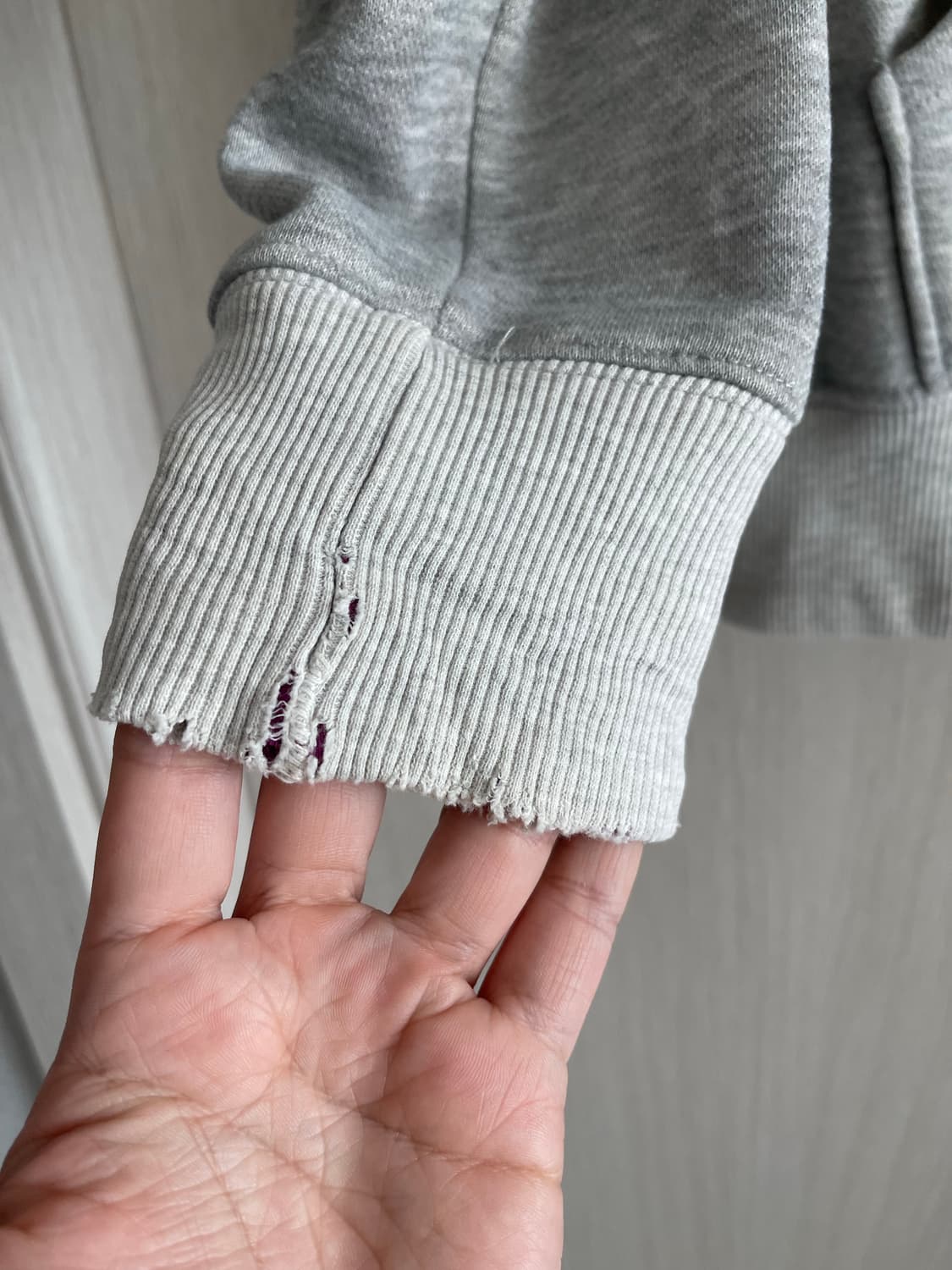 빈티지 에비수 회색 후드집업  상품이미지5