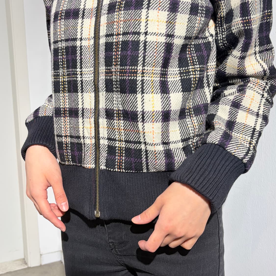 타미힐피거 체크 울 자켓 상품이미지3