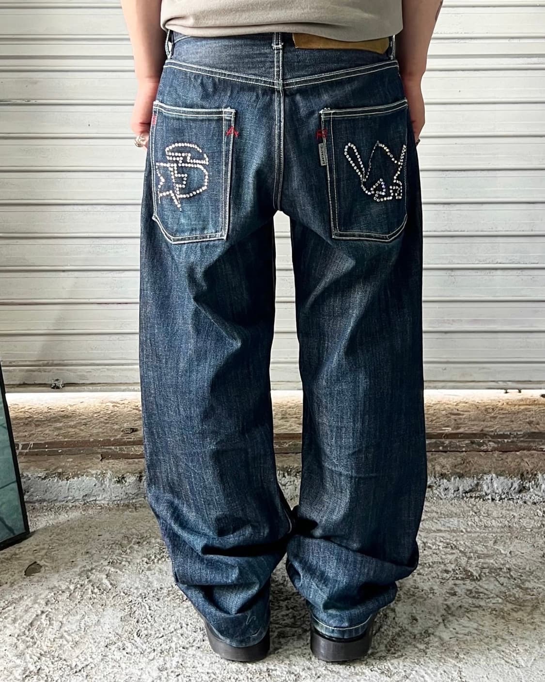 SANTASTIC! 🏏🐒💎 saru denim pants 상품이미지2