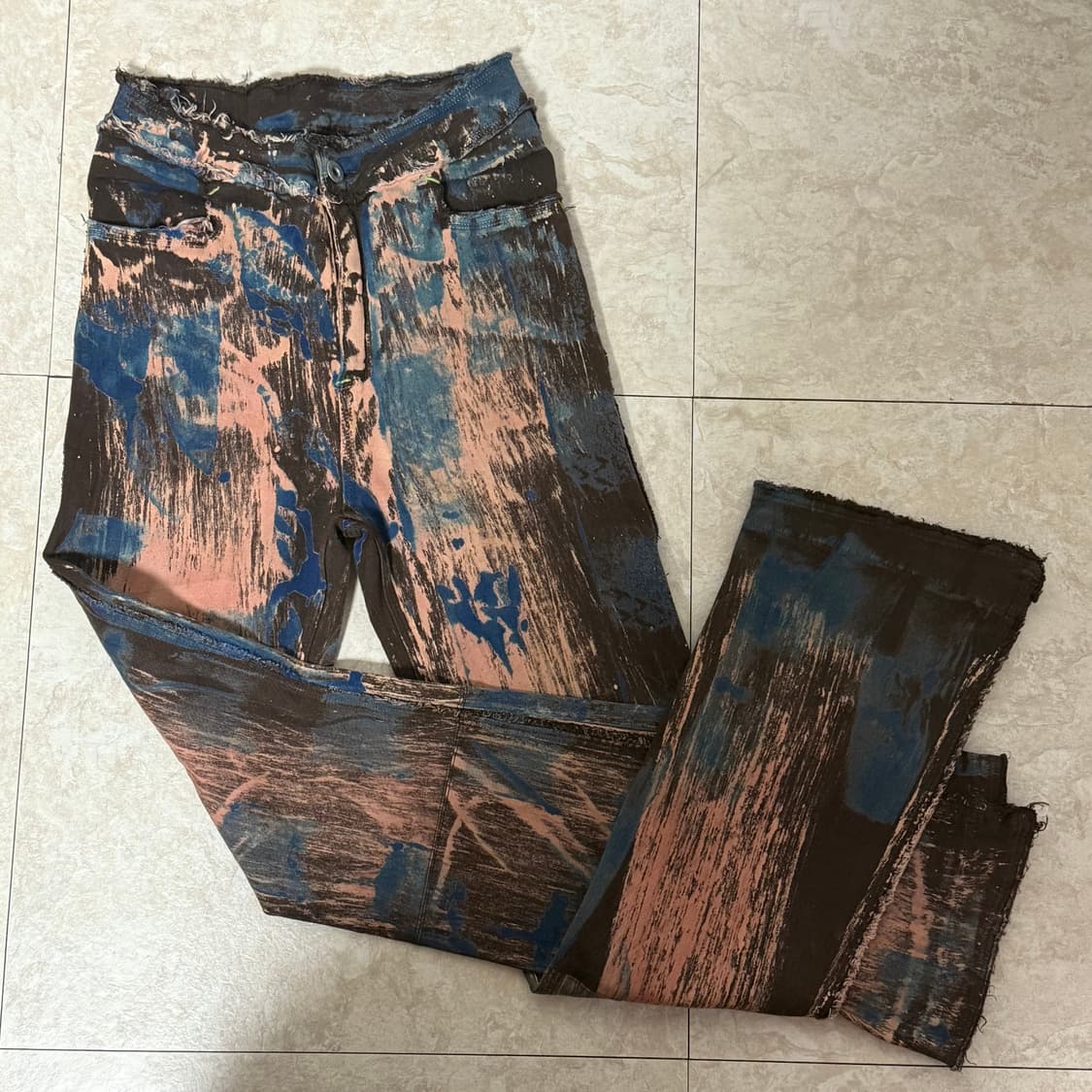 웨스턴 페인팅 부츠컷 팬츠 상품이미지1