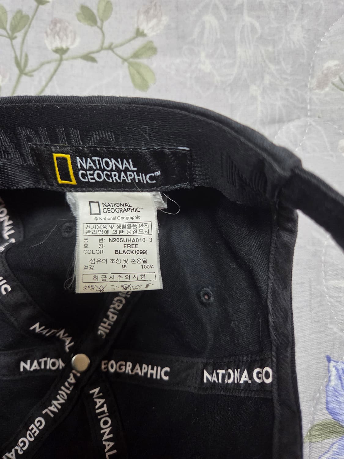 내셔널지오그래픽 블랙 볼캡56~58 상품이미지6