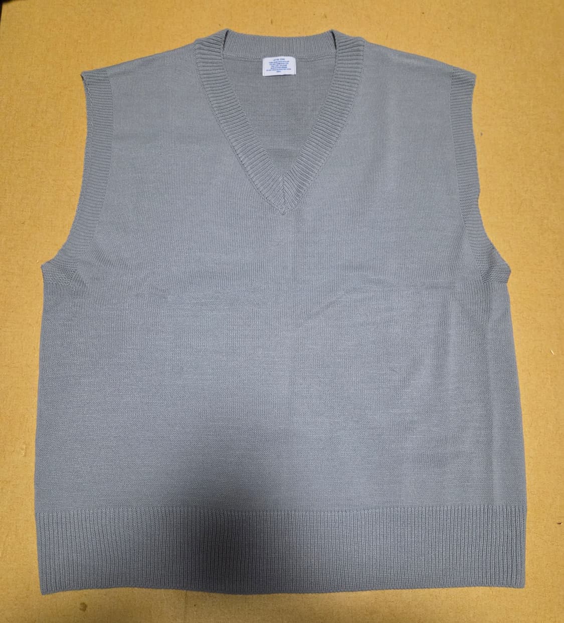 LETTER COMO 그레이 니트 조끼 L 상품이미지1