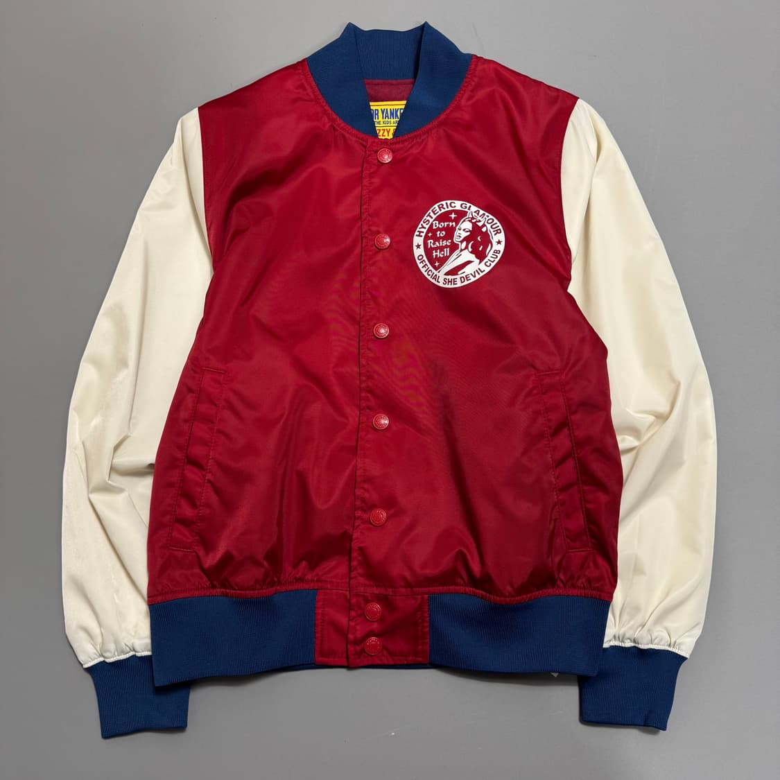 히스테릭글래머 BORN TO RAISE HELL 나일론 스타디움 자켓 상품이미지8