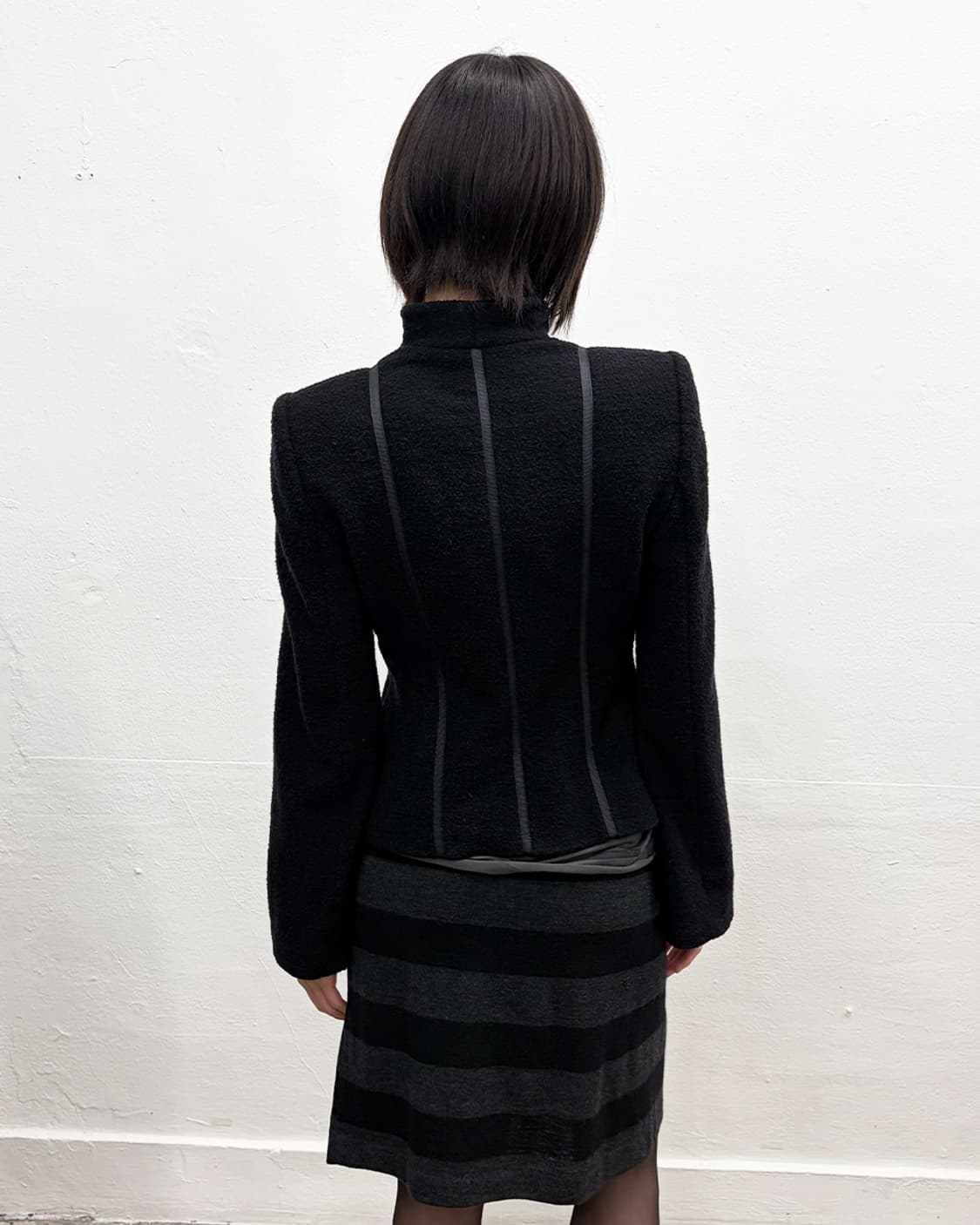 엠포리오 아르마니 2002F/W 파이핑 울 자켓 상품이미지2