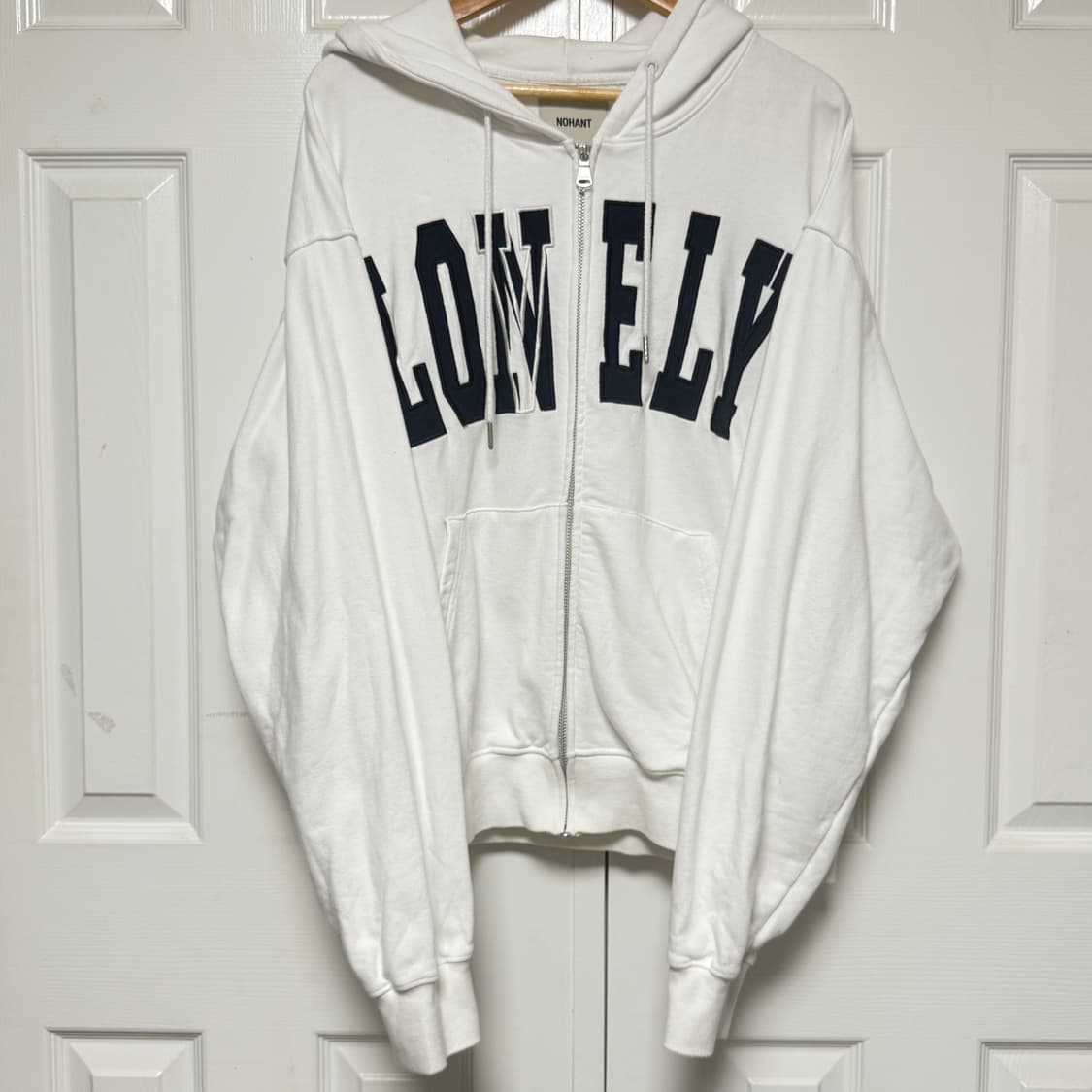 노앙 후드집업 화이트 상품이미지3