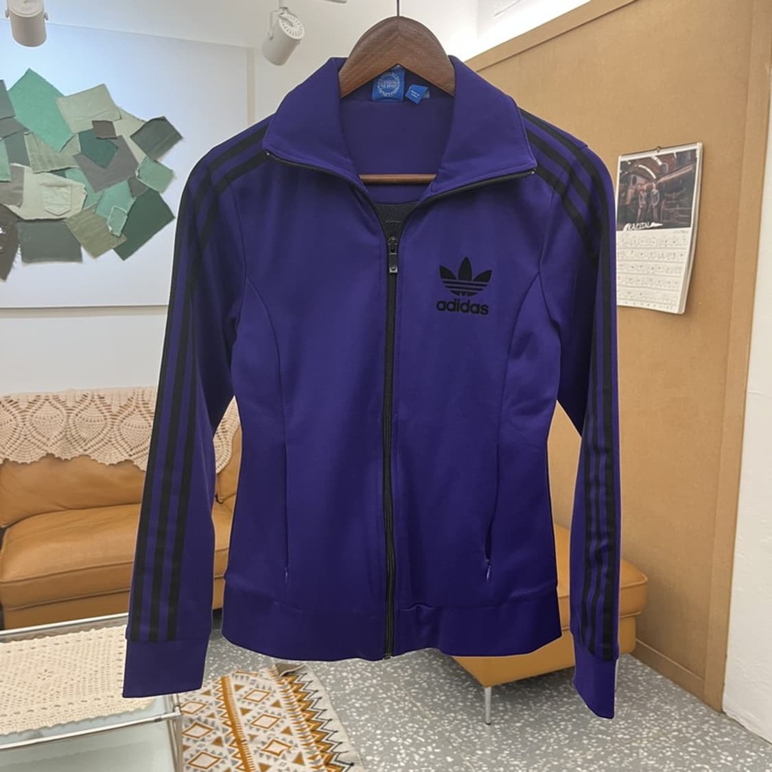 아디다스 Y2K 레트로 유로파 슬림핏 딥퍼플 져지 집업 90 C10577 상품이미지3