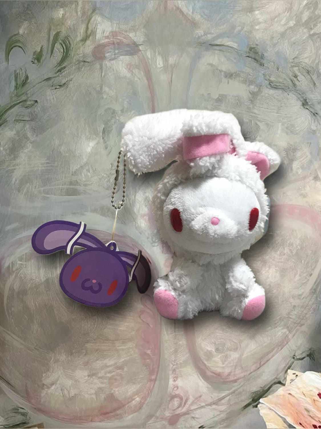 Tag O) gloomybear 범용토끼 한요우사기 인형 키링 상품이미지1