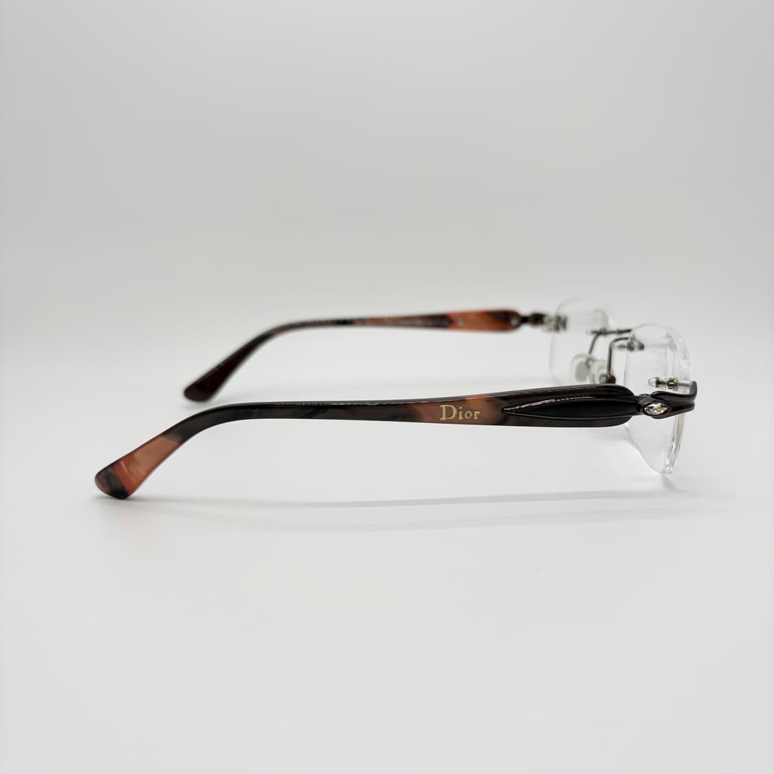 DIOR 디올 브라운 사각 무테 상품이미지5
