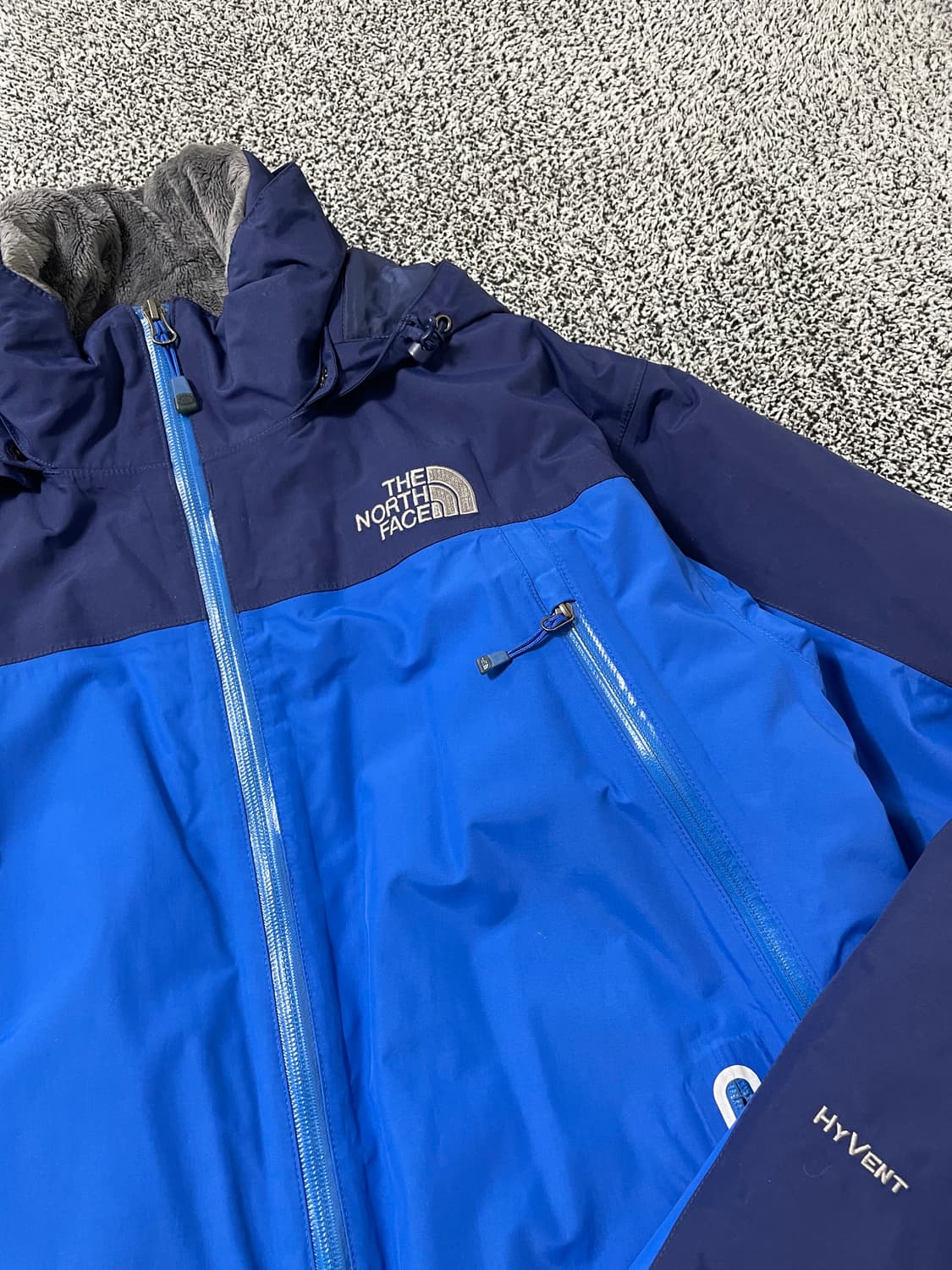 빈티지9. 노스페이스 하이벤트 블루 네이비 배색 바람막이 윈드브레이커 상품이미지2
