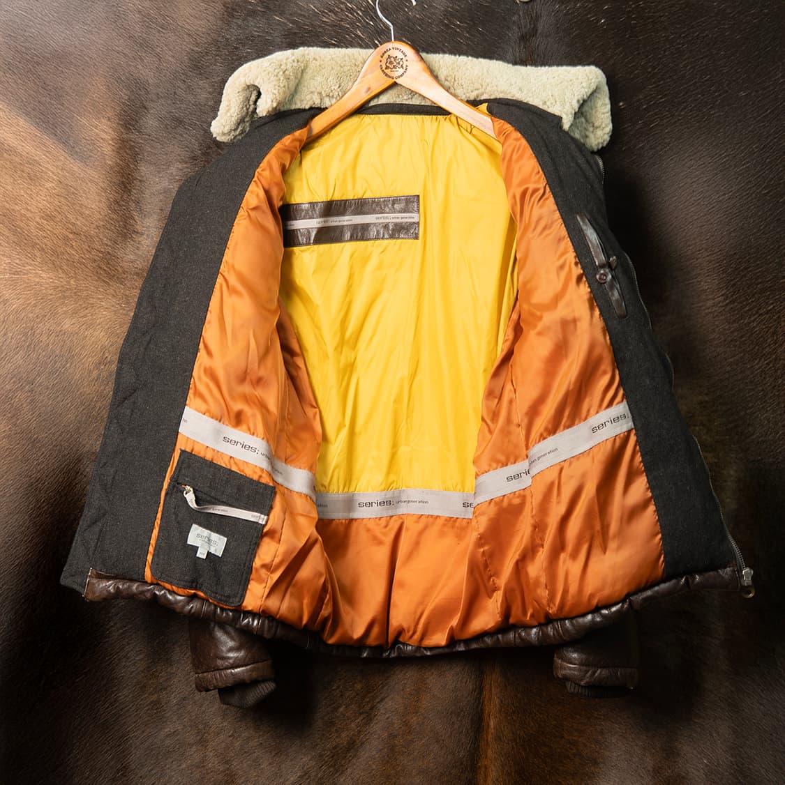 [97] 시리즈 램스킨 레더 다운 자켓  상품이미지10