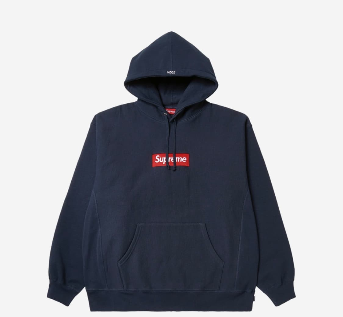 [m] 24fw 슈프림 박스로고 후드티 네이비 새상품 미개봉 급처💙 상품이미지2