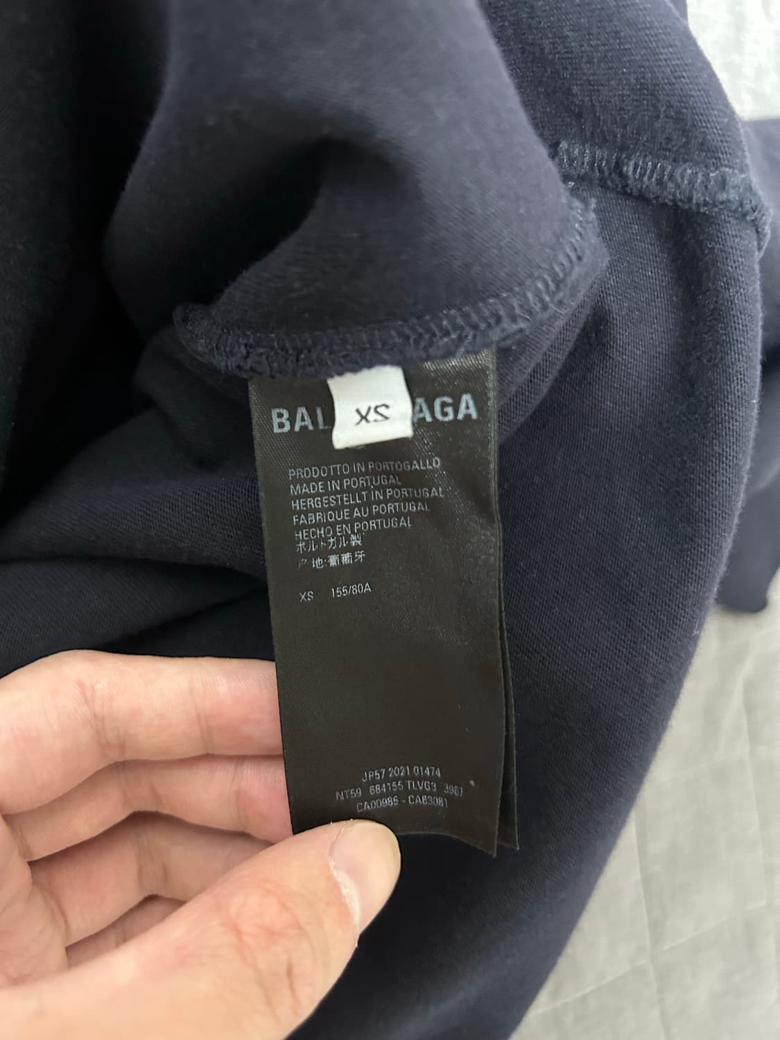 [XS] 발렌시아가 노코멘트 오버핏 반팔 티셔츠 상품이미지4