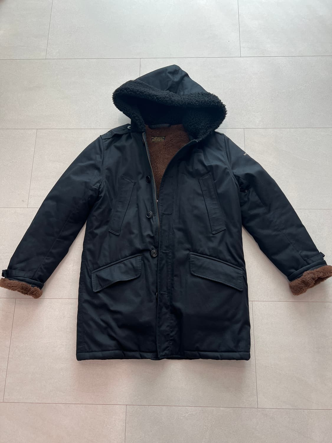 와코마리아 B-9 파카 자켓 블랙 M 상품이미지1