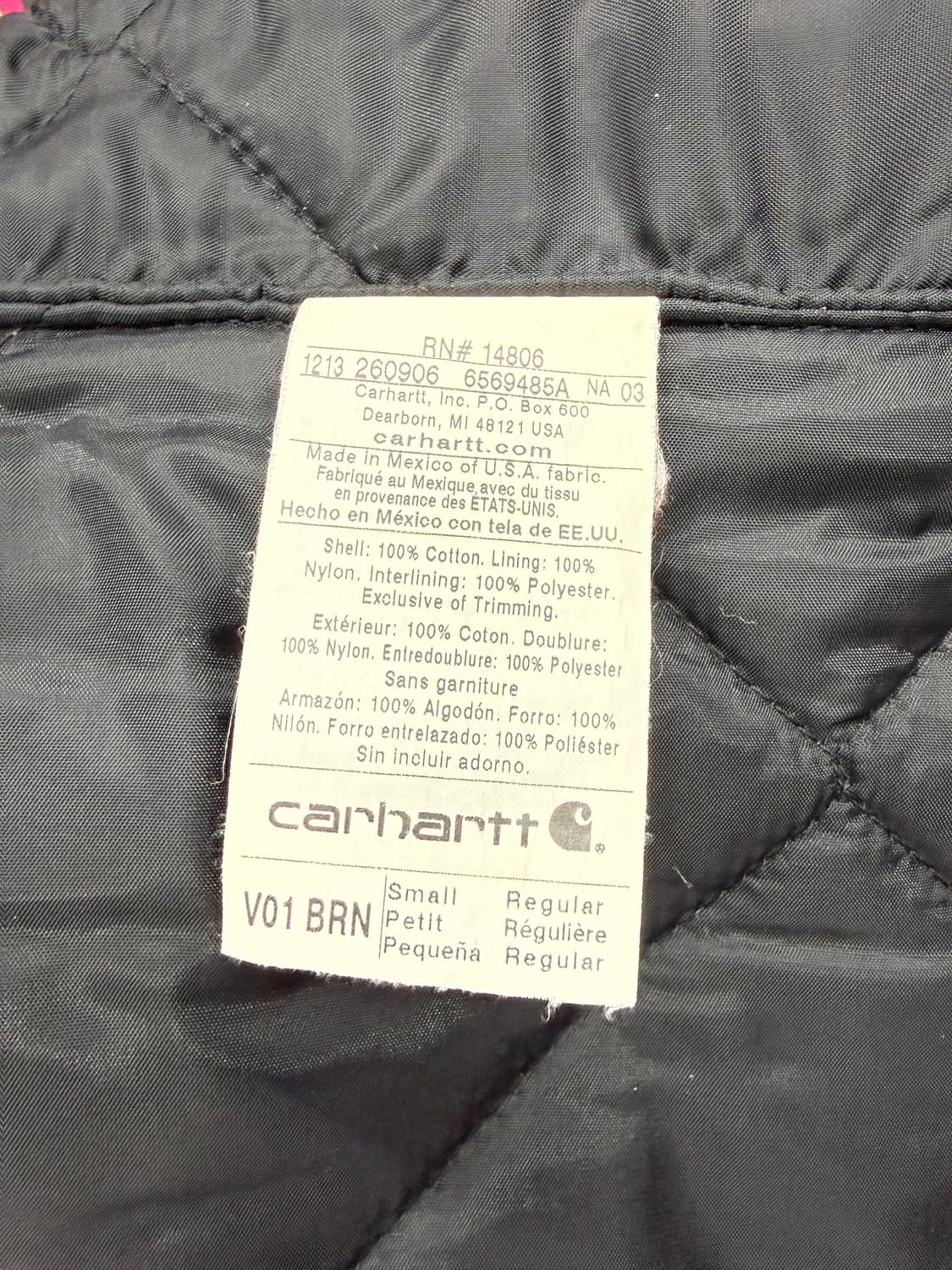 칼하트 브라운 덕 워크 패딩 조끼 S 상품이미지5