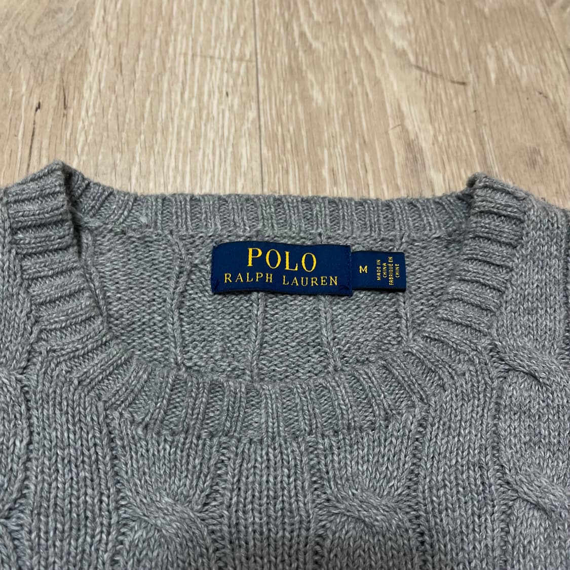 폴로 랄프로렌 남성 스몰포니 로고 꽈배기 니트 M(95) 상품이미지5