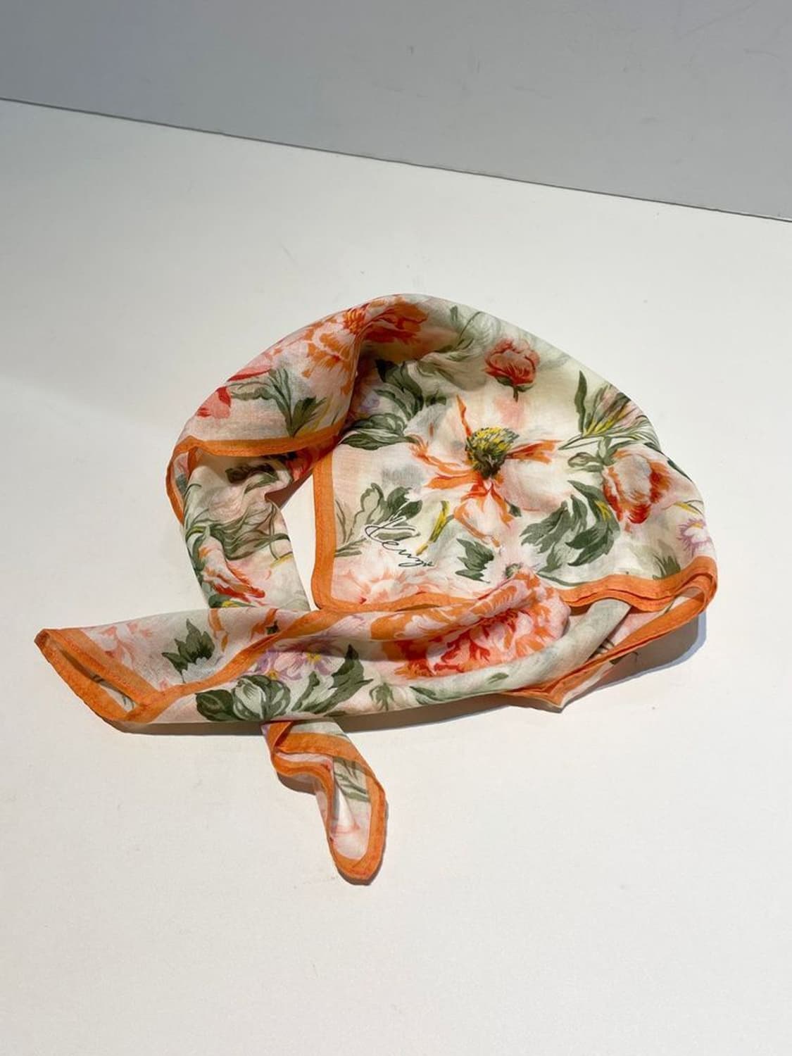 겐조 00s 재팬 플라워 패턴 쁘띠 손수건 A1461 상품이미지1