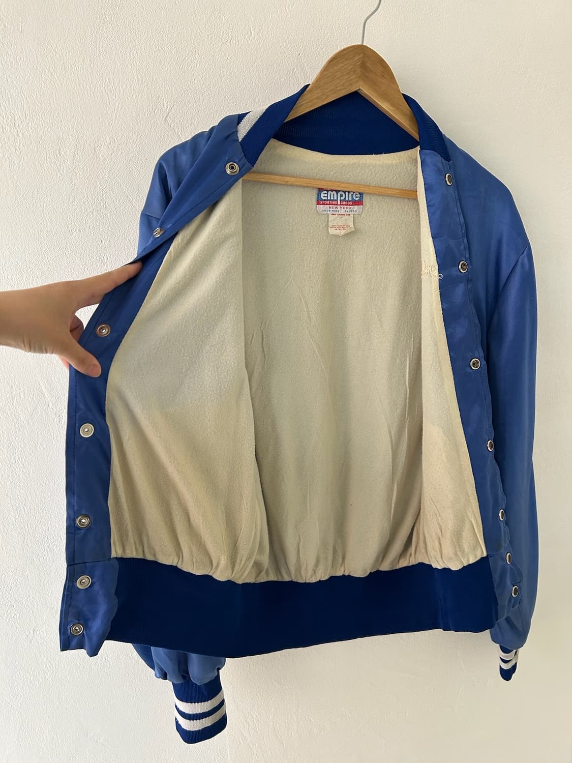 70-80's  vtg Empire Sporting goods satin 상품이미지8