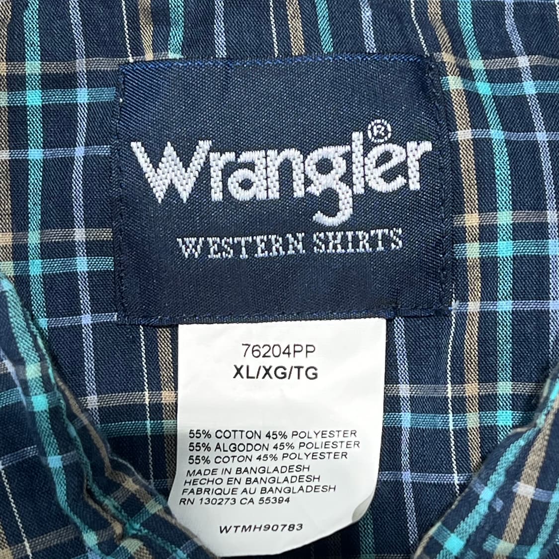 랭글러 투포켓 체크하프셔츠 s10515 상품이미지5