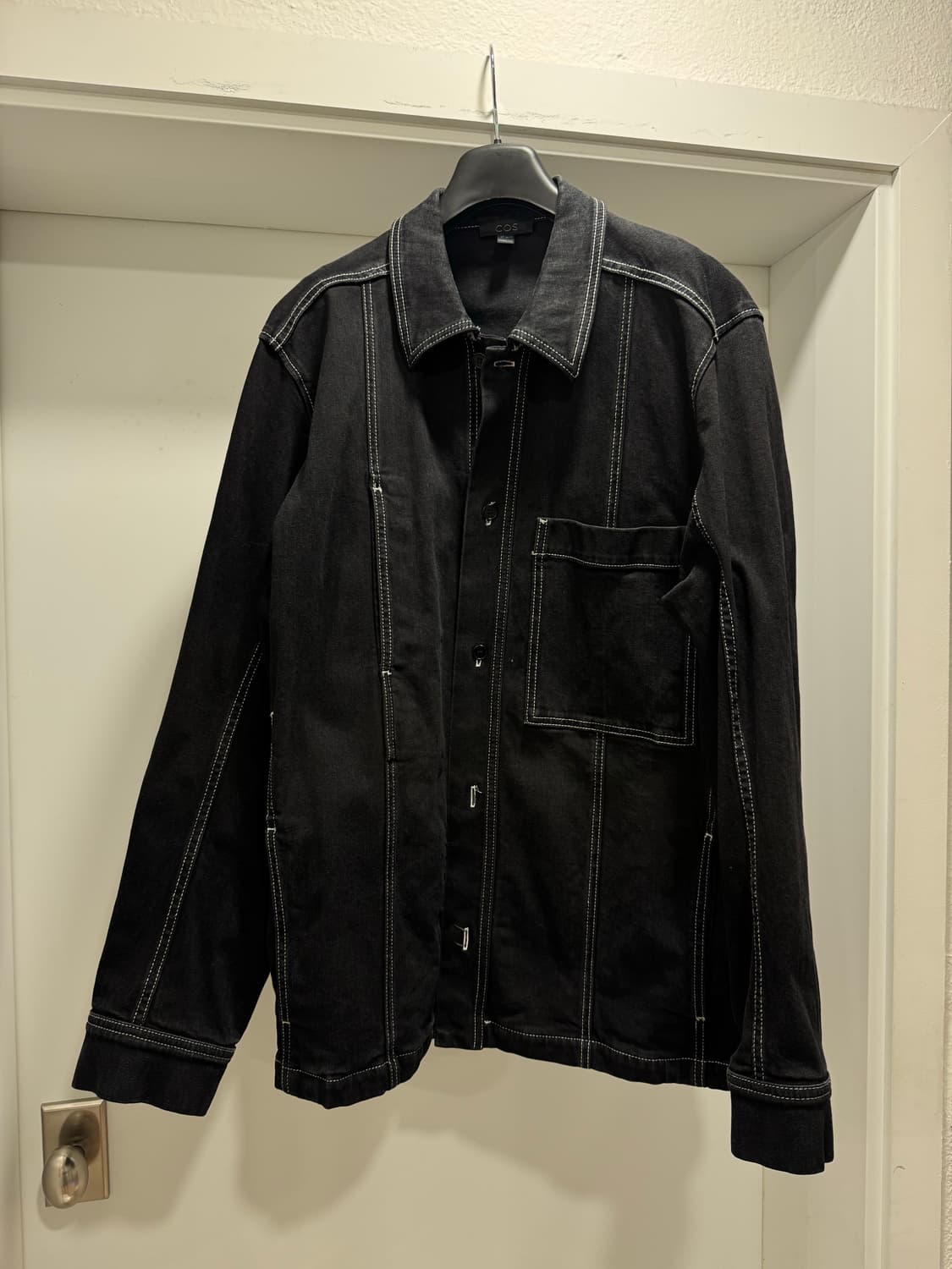 코스 탑스티칭 데님 자켓 블랙(L) 상품이미지2