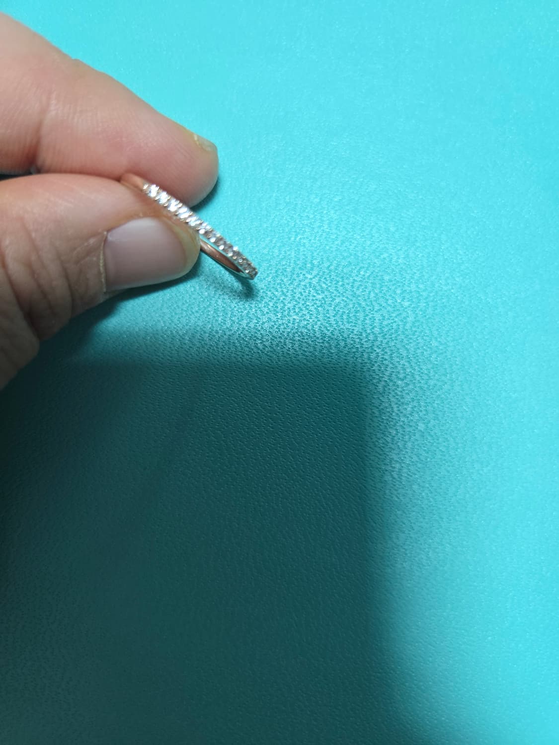 14k 로즈골드 큐빅 반지 18호 상품이미지8