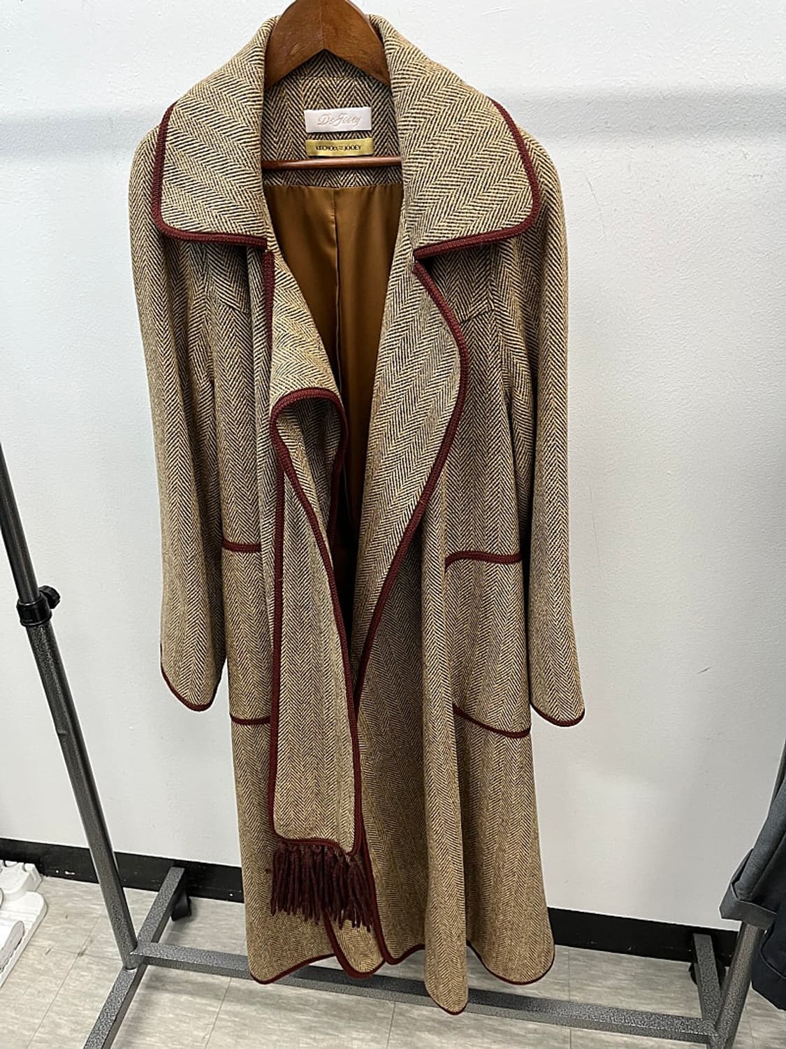 여) 드주이 헤링본 롱코트  상품이미지1