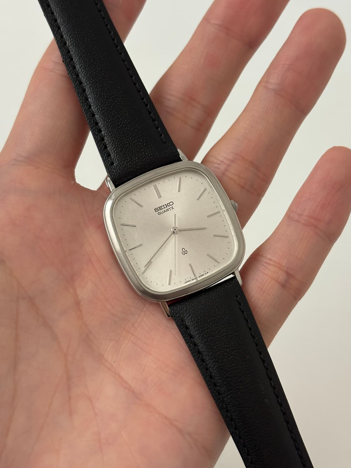 1980s Bokashi Dial Silver Square Quartz 상품이미지1
