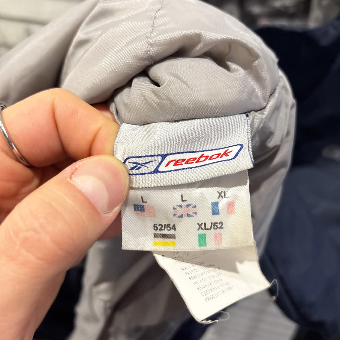 Reebok 리복 00s 퍼포먼스 집업 점퍼 로고 레터링 디테일 네이비 상품이미지8