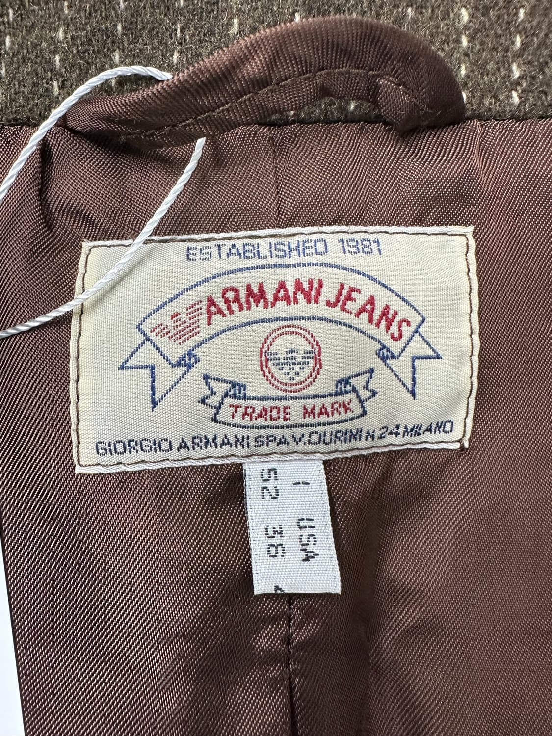 아르마니 진스 핀스트라이프 울 블레이저 상품이미지4