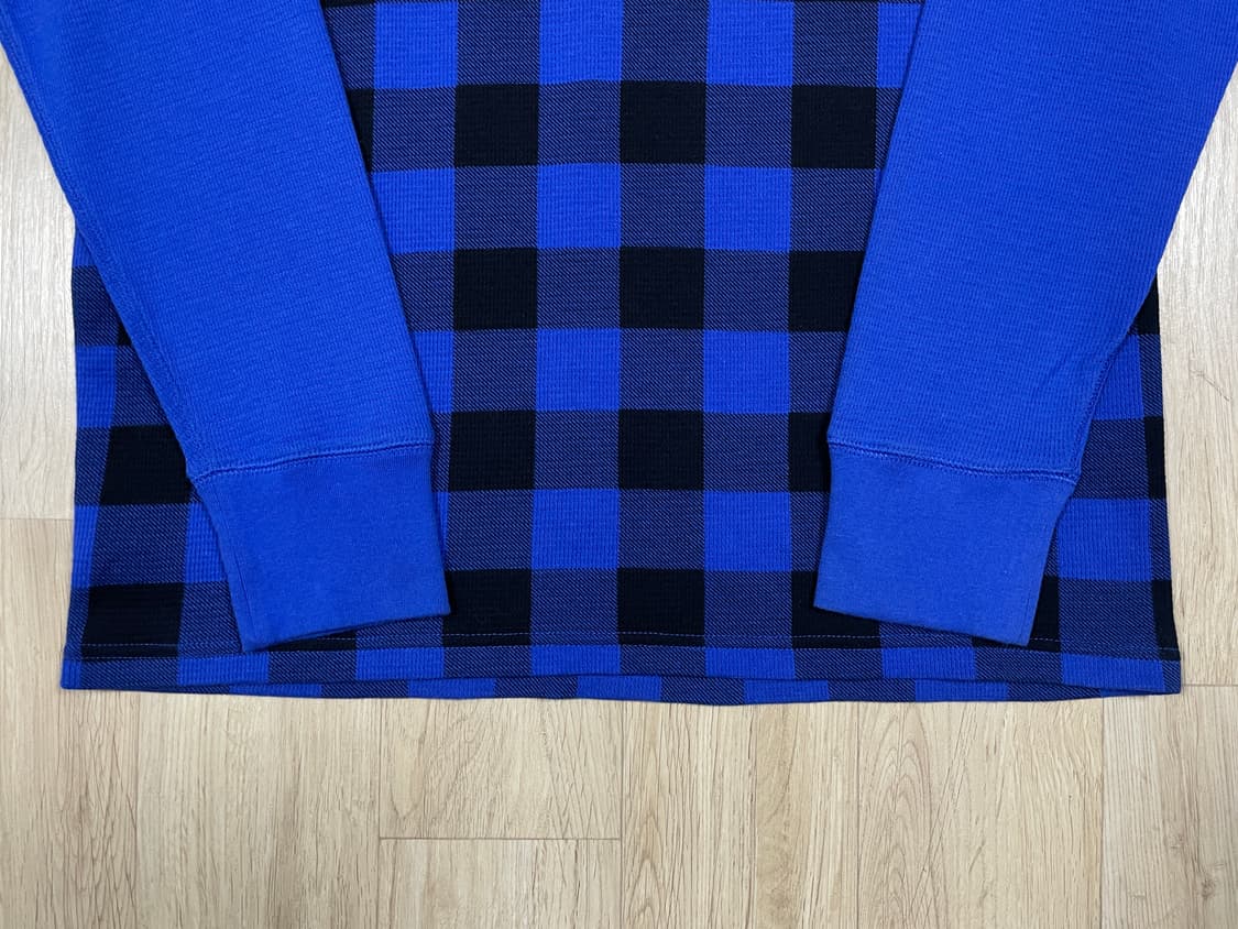 100) 폴로 랄프로렌 블루체크 와플 긴팔티(새제품) 상품이미지7