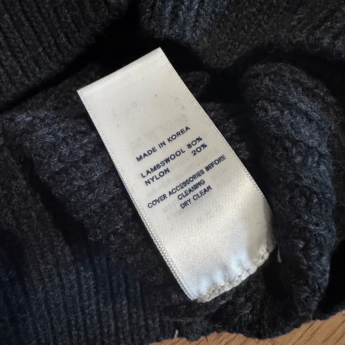 RESUME COMPANY 컬러블럭 꽈배기 니트 상품이미지4