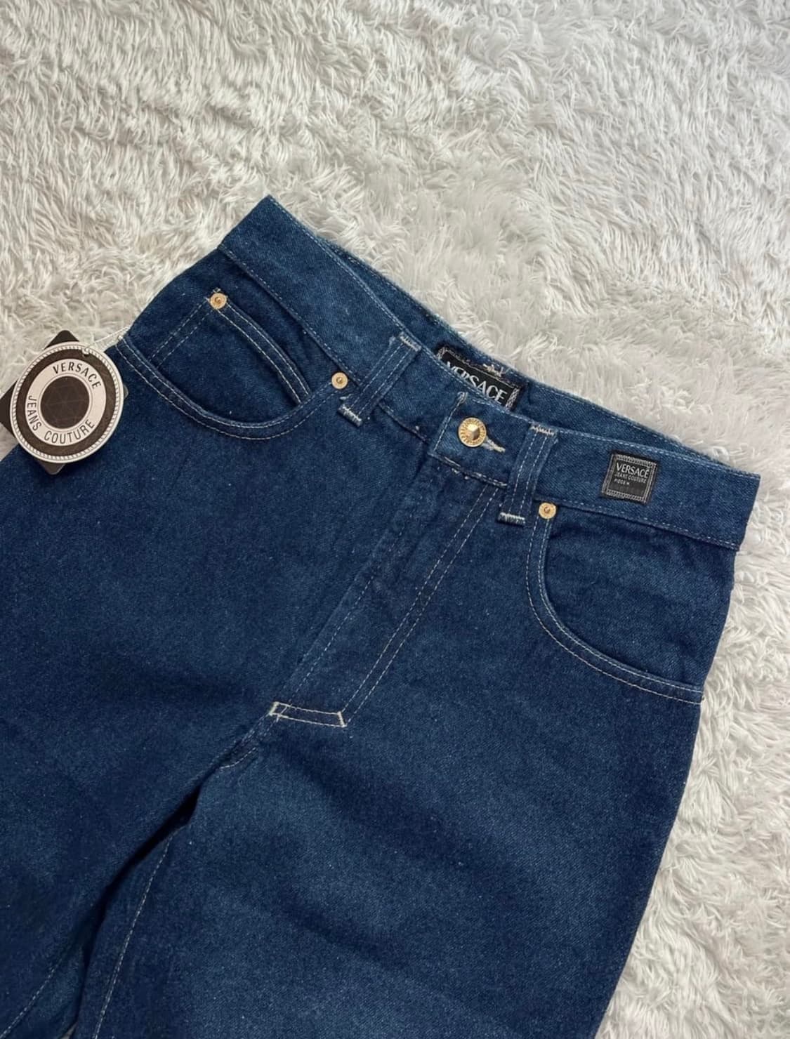 베르사체 진스 꾸뛰르 빈티지 다크 블루 데님 팬츠 상품이미지4