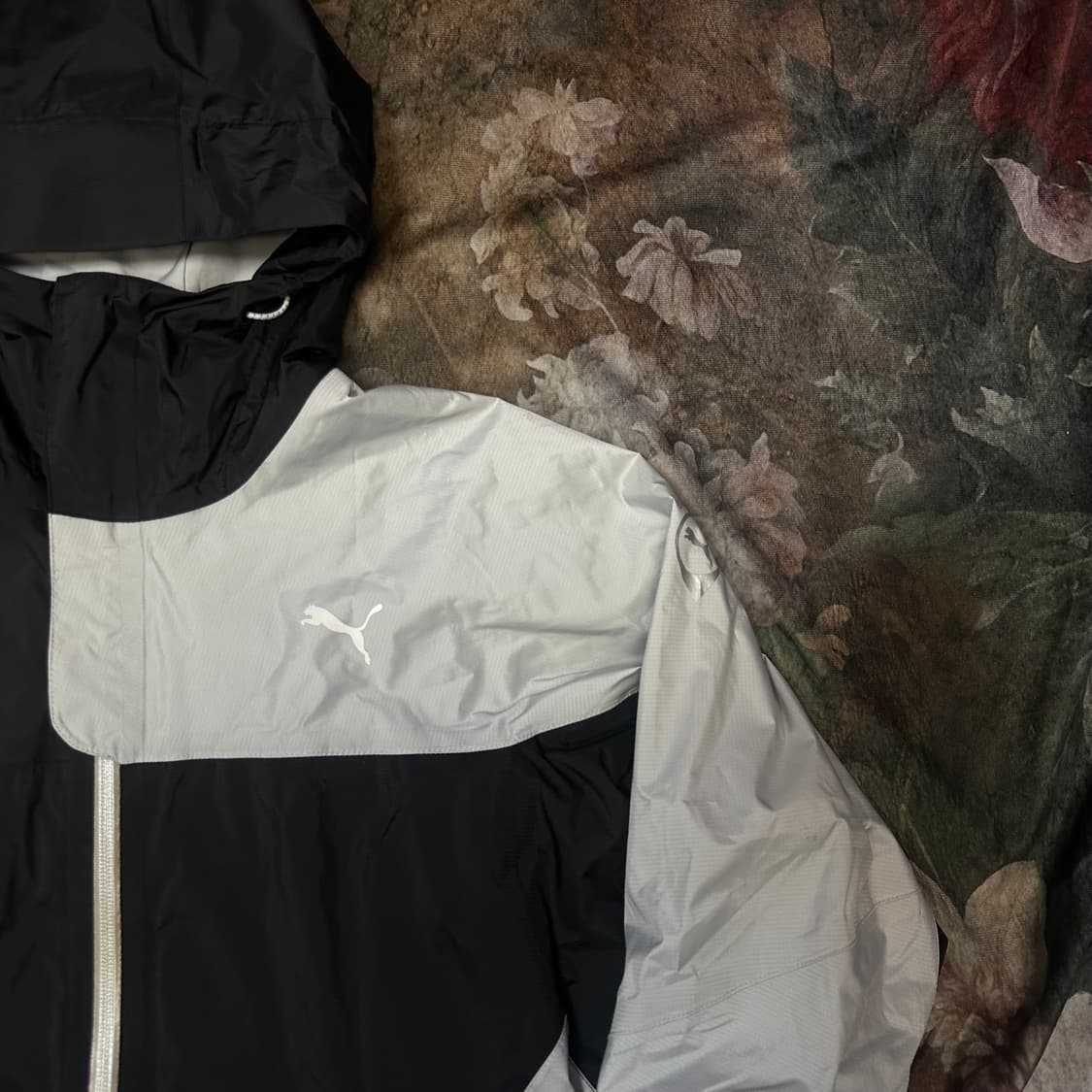 푸마 빈티지 그레이 사이드라인 블랙후그바람막이 S 상품이미지2