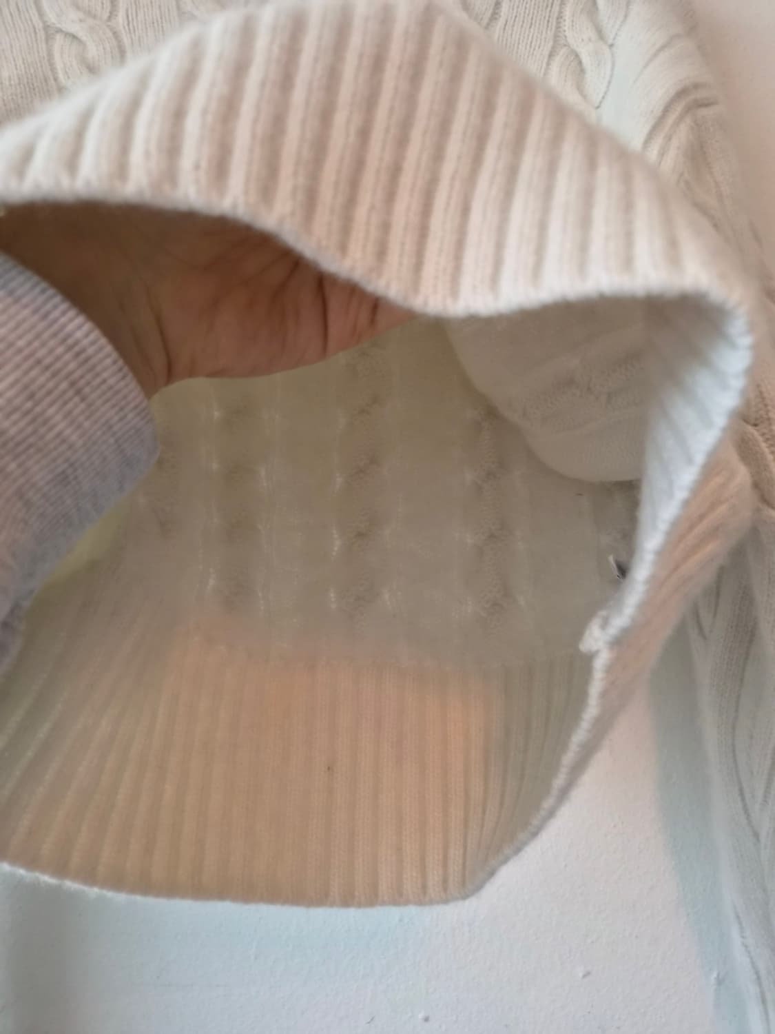 폴로바이랄프로렌 여성 반집업케이블크롭니트 M사이즈 상품이미지4