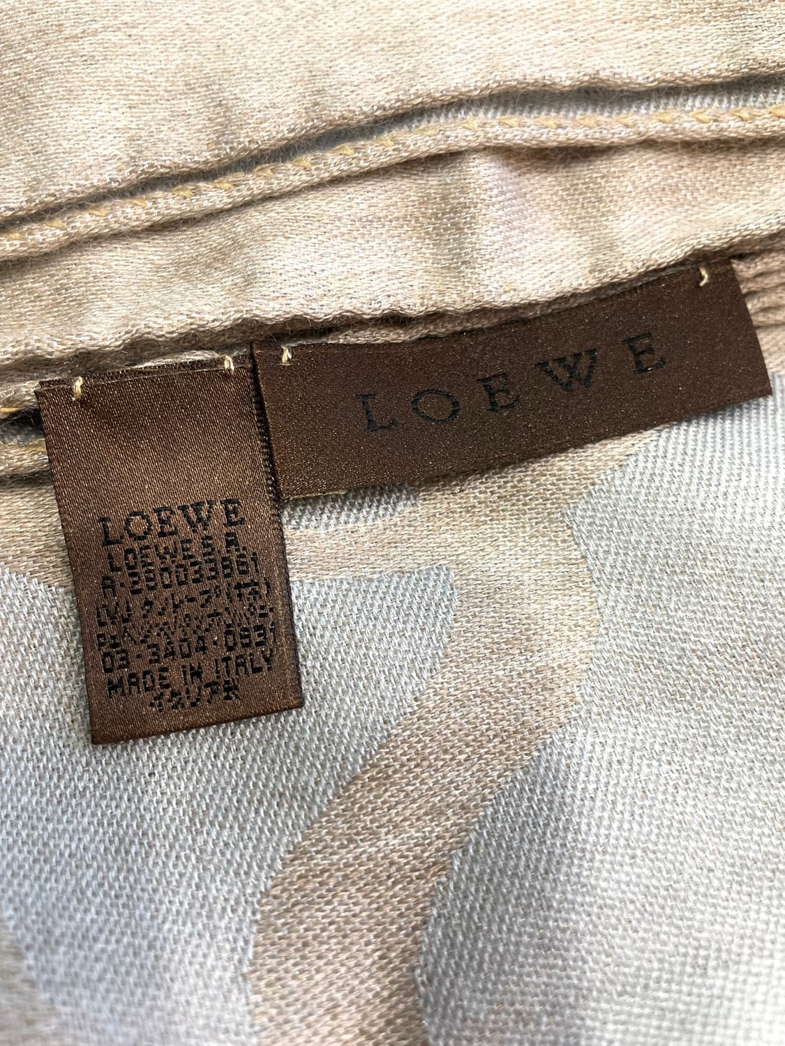 로에베 실크 캐시미어  숄, 스카프 75cmX205 상품이미지10