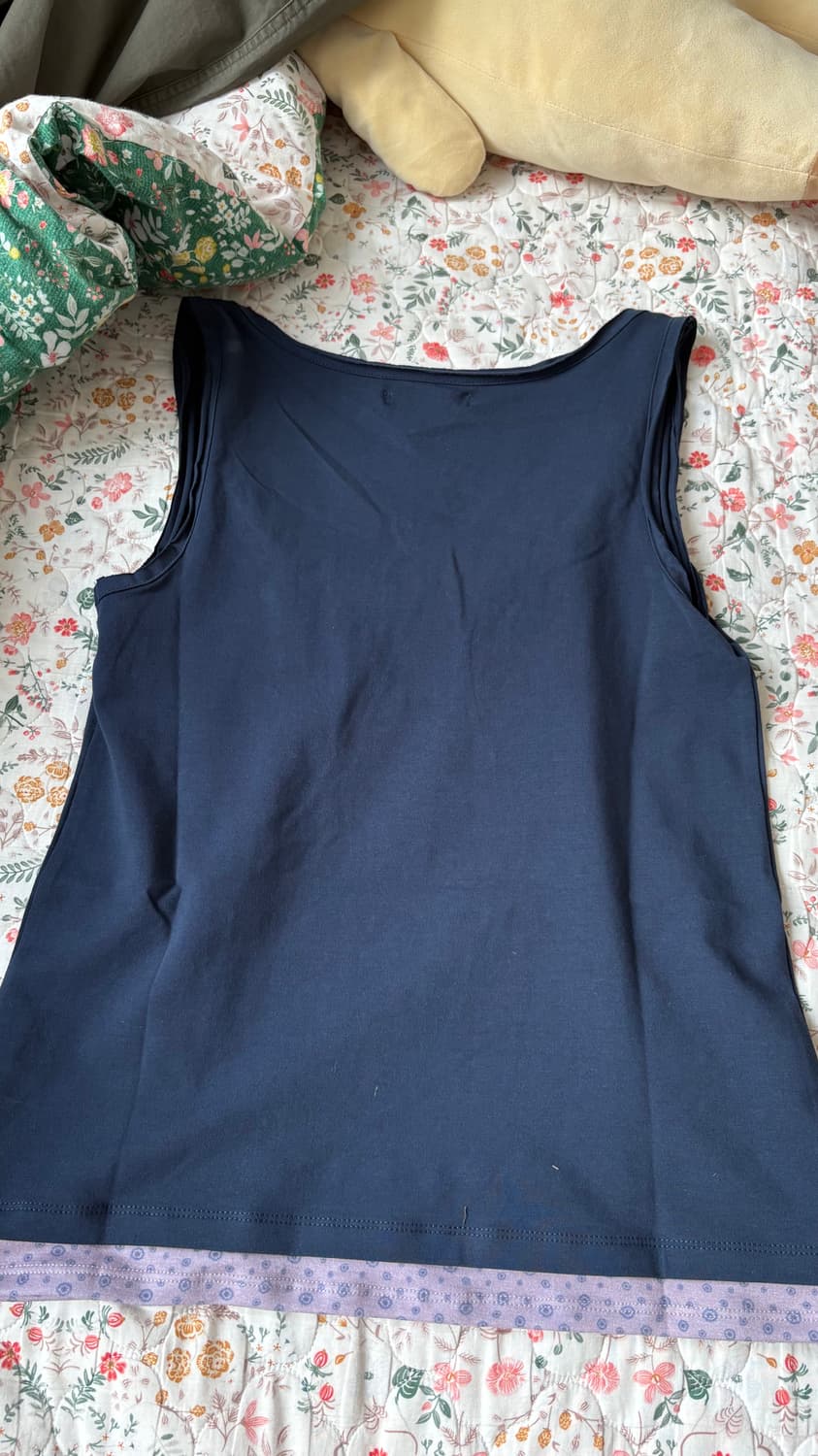 교환) 코이세이오 두두 레이어드 슬리브리스 네이비 2사이즈 상품이미지3