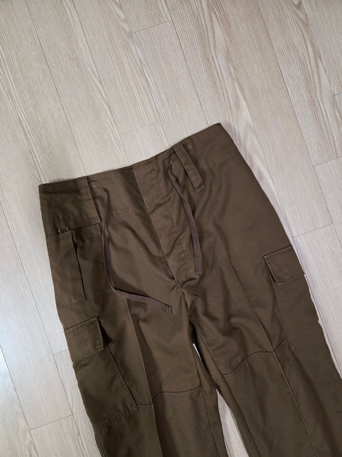 핸드워크 초코 브라운 레귤러 카고 팬츠 상품이미지2