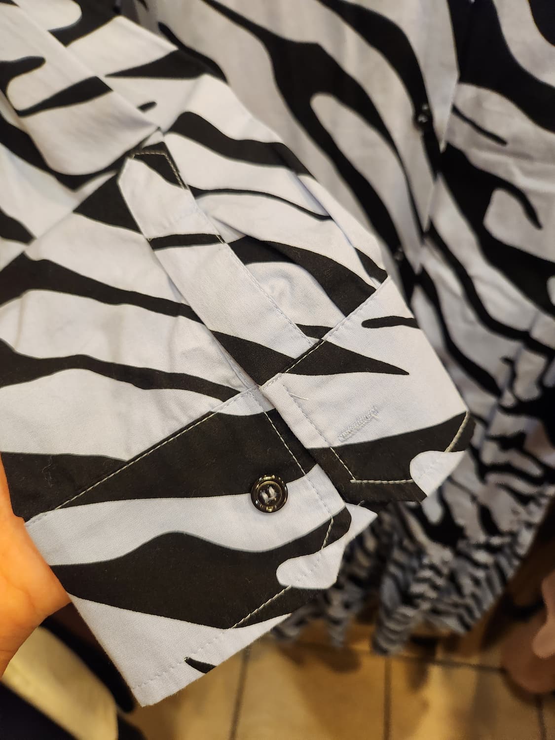 자라 지브라 셔츠 드레스 상품이미지3