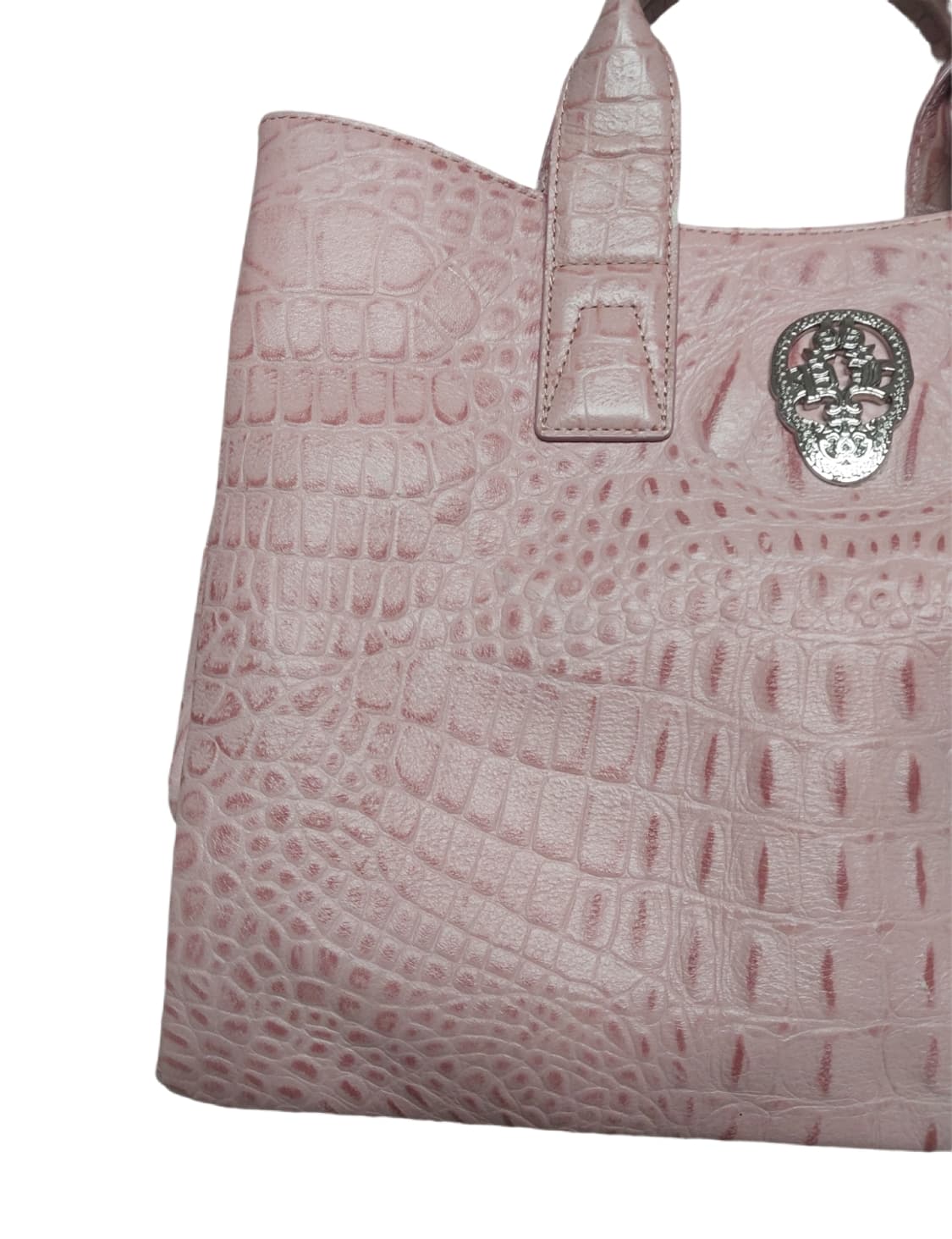 폴렌 스컬 펑크 크로커다일 레더 토트백 상품이미지4