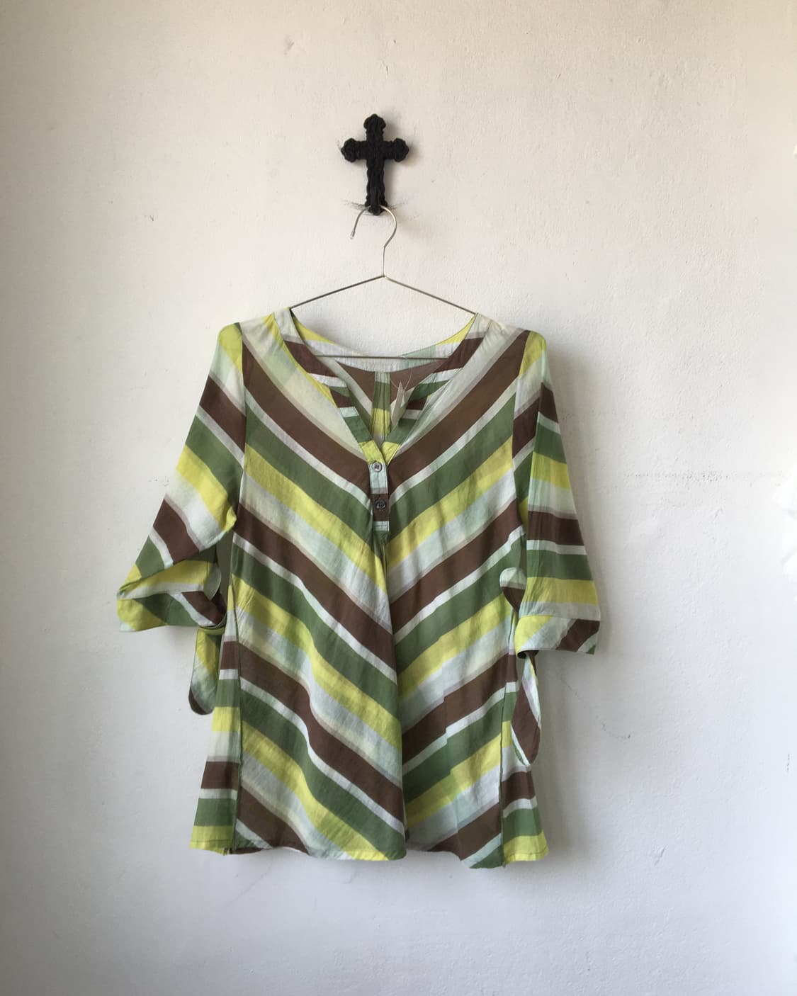 Tied point pattern blouse 상품이미지2