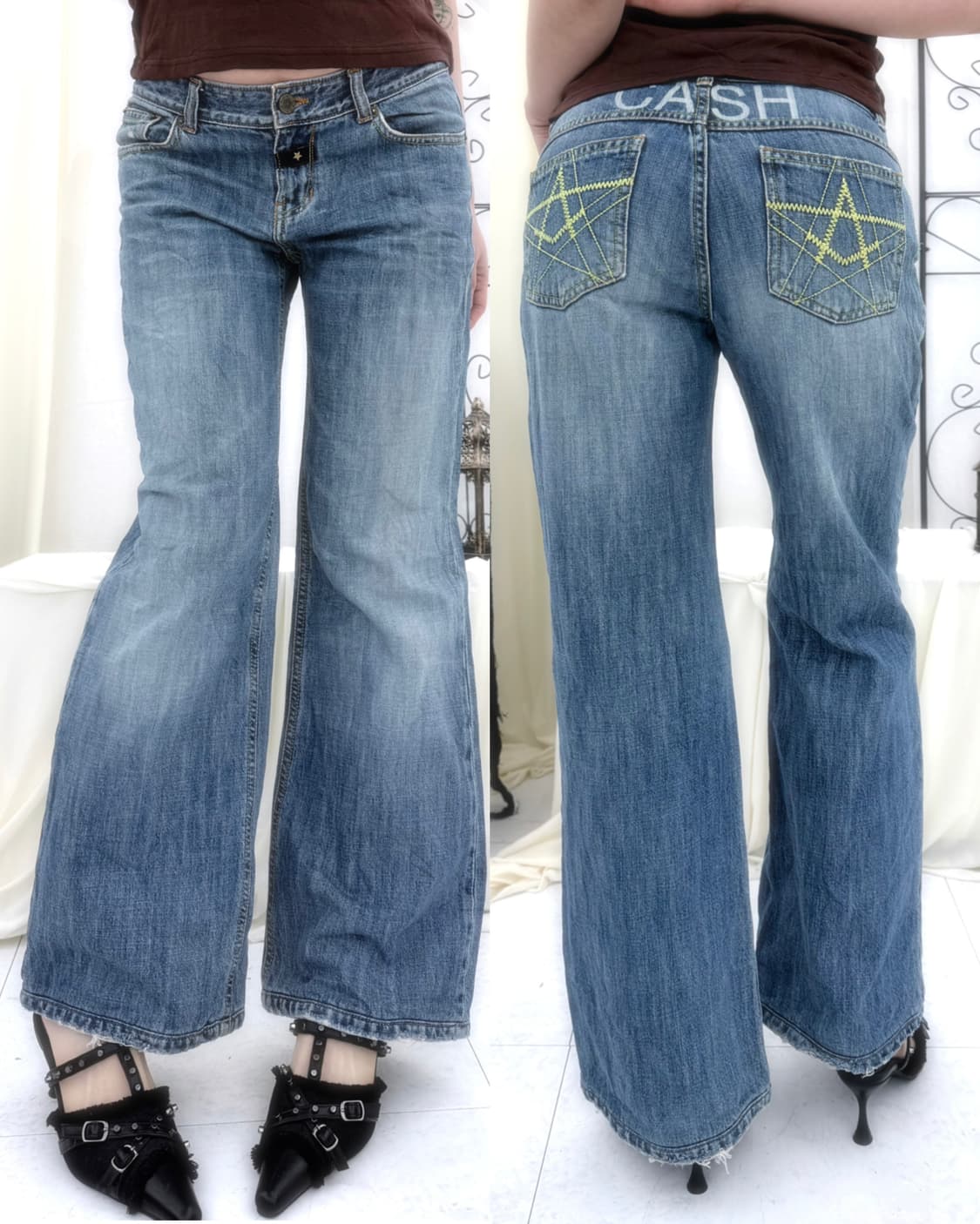 캐쉬 빈티지 플레어 부츠컷 진 상품이미지5