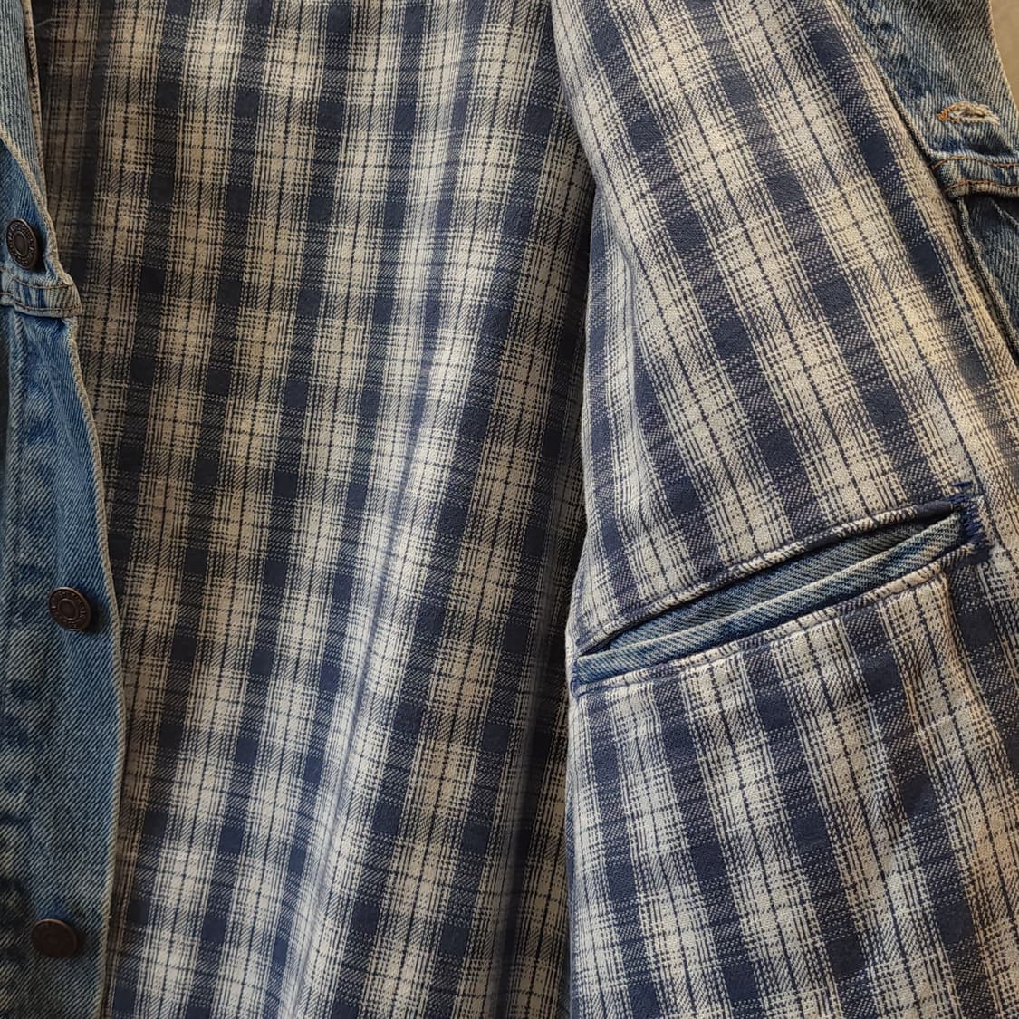 90s 리바이스 데님자켓 트러커 자켓 USA 메이드 L 상품이미지9