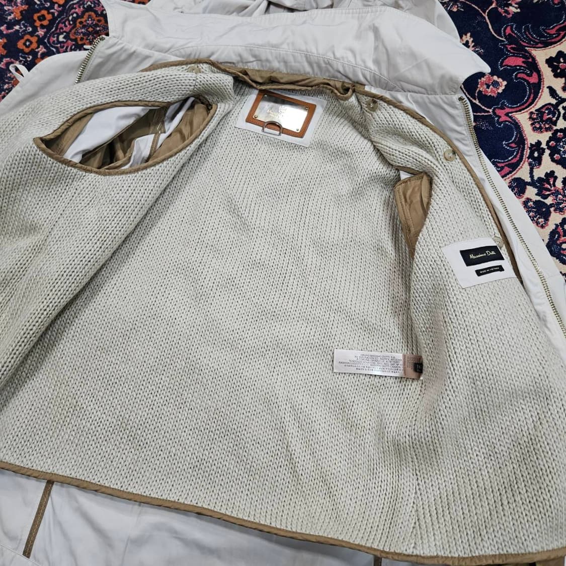 (새상품)마시모두띠 카라넥 후드 바람막이 사파리자켓 상품이미지4