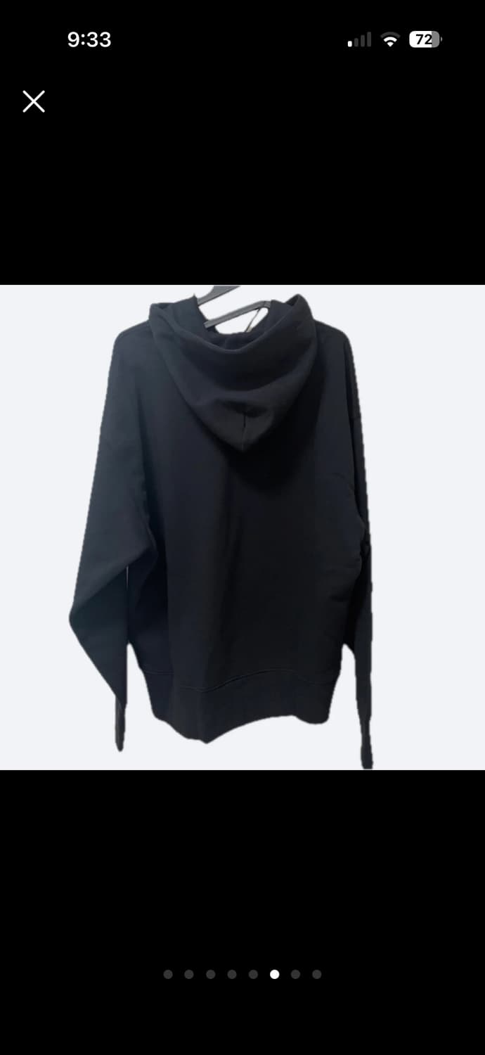 (새상품) MSGM 브러쉬 로고 후드티 블랙 상품이미지4