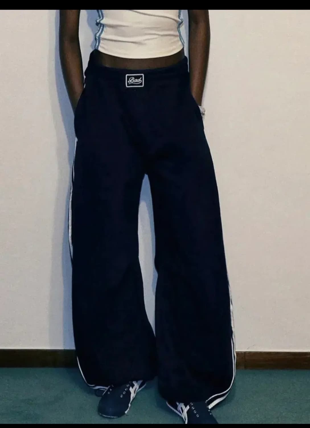 배드블러드 빌리 2 Way 커브드 조거 트라우져 트레이닝 팬츠 블랙 상품이미지3